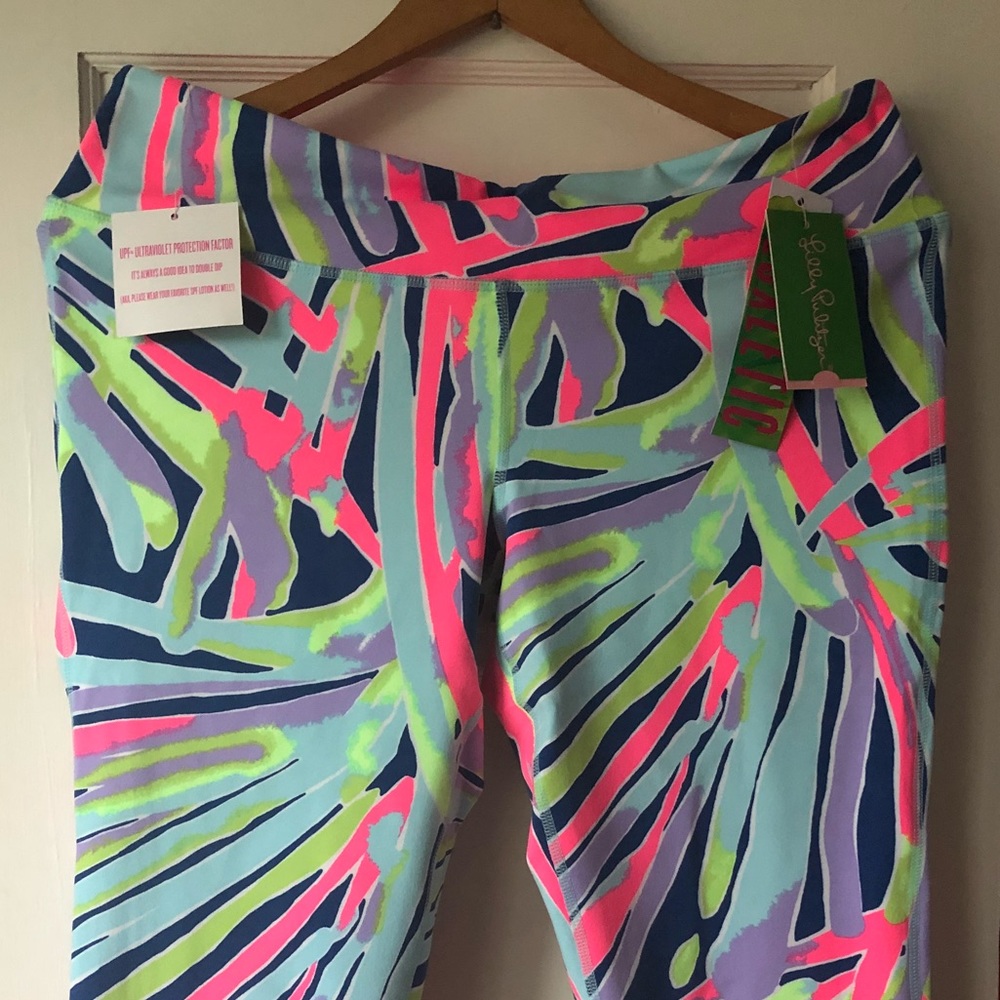 Lilly Pulitzer Luxletic Crop leggings Sea Dreamin